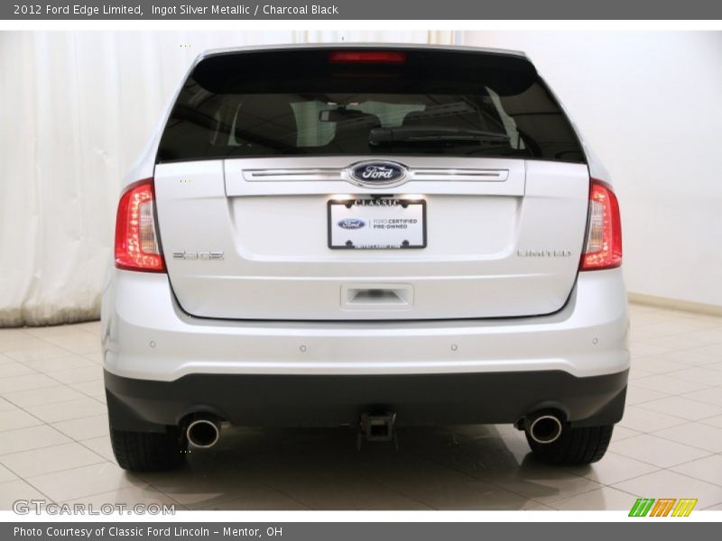 Ingot Silver Metallic / Charcoal Black 2012 Ford Edge Limited