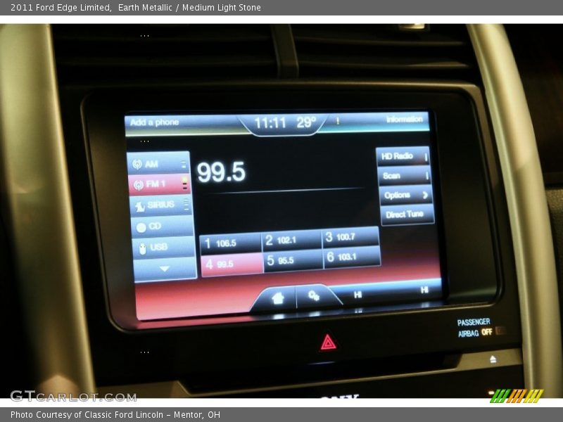 Earth Metallic / Medium Light Stone 2011 Ford Edge Limited