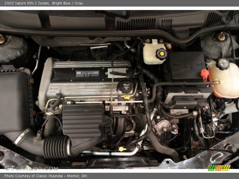 Bright Blue / Gray 2003 Saturn ION 2 Sedan