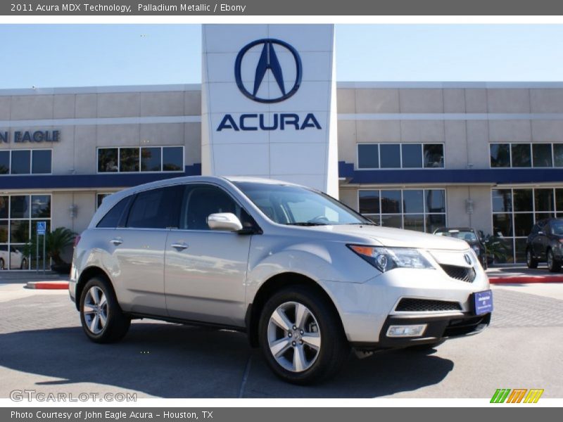 Palladium Metallic / Ebony 2011 Acura MDX Technology