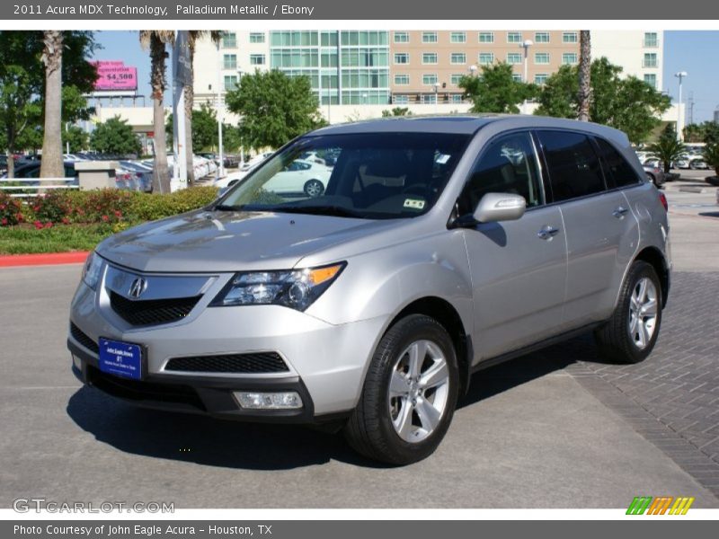 Palladium Metallic / Ebony 2011 Acura MDX Technology