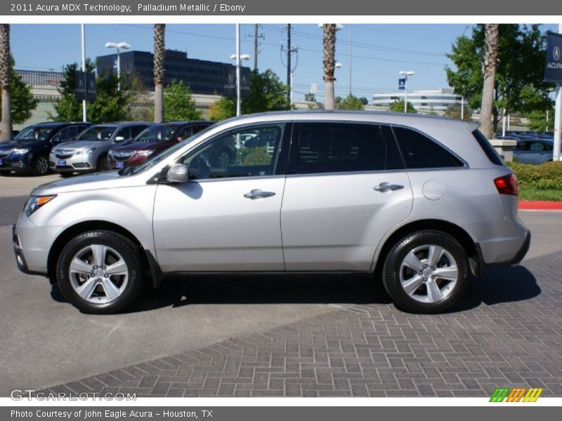 Palladium Metallic / Ebony 2011 Acura MDX Technology