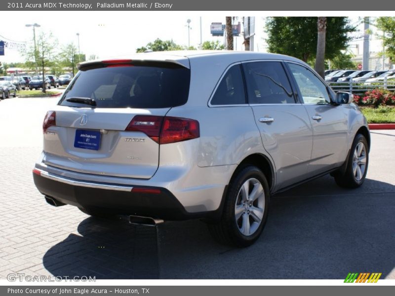 Palladium Metallic / Ebony 2011 Acura MDX Technology