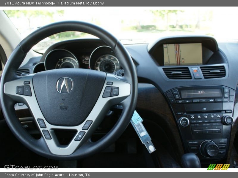 Palladium Metallic / Ebony 2011 Acura MDX Technology
