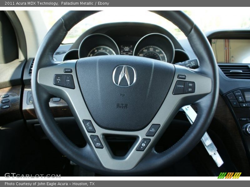 Palladium Metallic / Ebony 2011 Acura MDX Technology