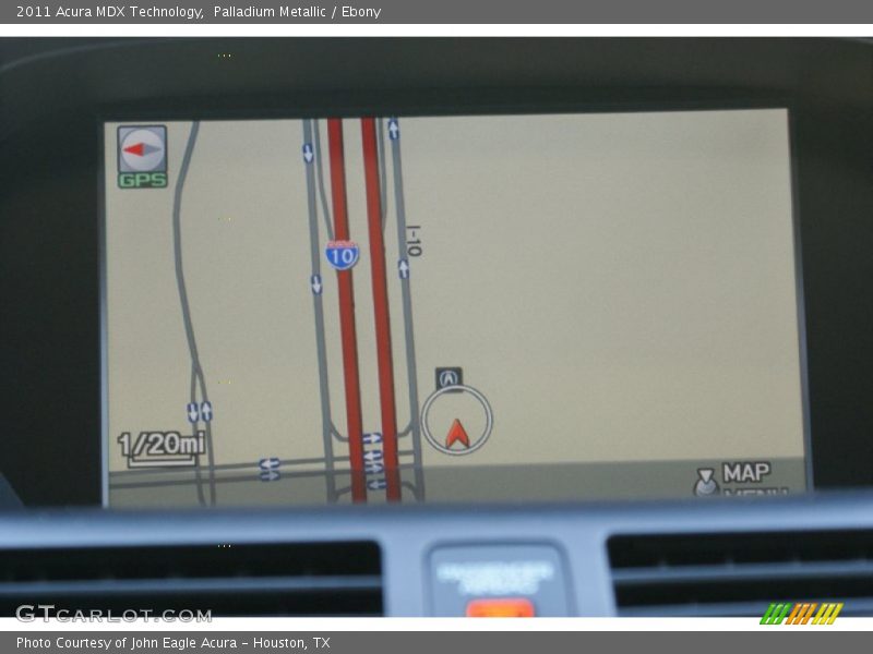 Palladium Metallic / Ebony 2011 Acura MDX Technology