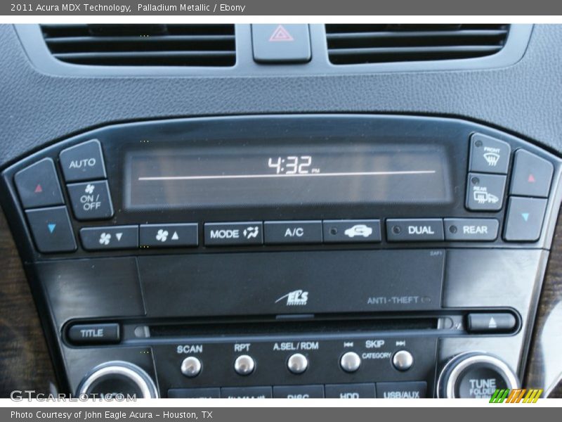 Palladium Metallic / Ebony 2011 Acura MDX Technology