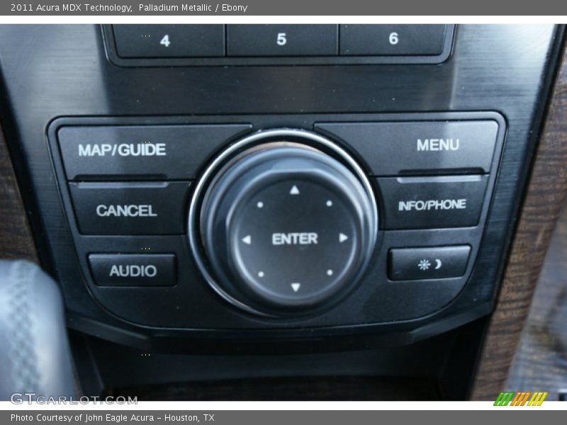 Palladium Metallic / Ebony 2011 Acura MDX Technology