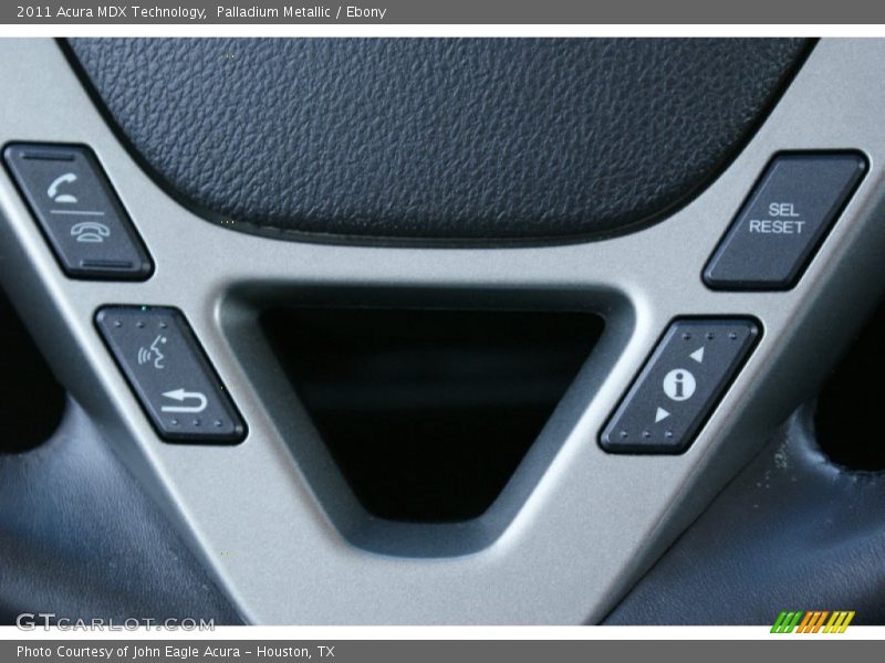 Palladium Metallic / Ebony 2011 Acura MDX Technology