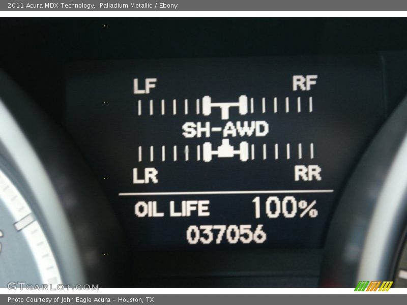 Palladium Metallic / Ebony 2011 Acura MDX Technology