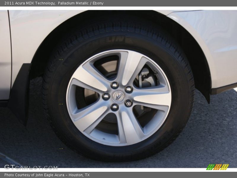 Palladium Metallic / Ebony 2011 Acura MDX Technology