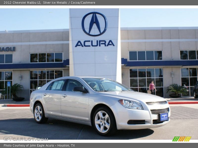 Silver Ice Metallic / Cocoa/Cashmere 2012 Chevrolet Malibu LS