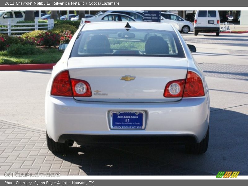 Silver Ice Metallic / Cocoa/Cashmere 2012 Chevrolet Malibu LS