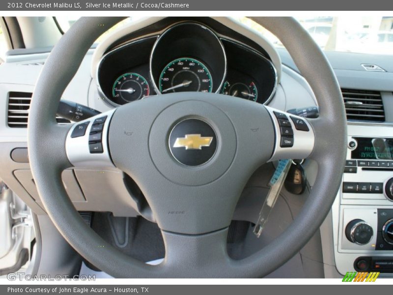 Silver Ice Metallic / Cocoa/Cashmere 2012 Chevrolet Malibu LS