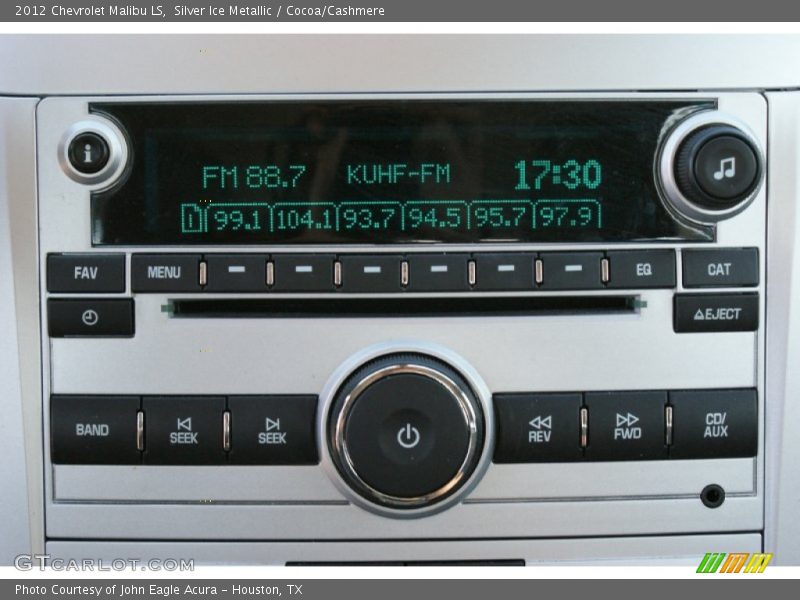 Silver Ice Metallic / Cocoa/Cashmere 2012 Chevrolet Malibu LS