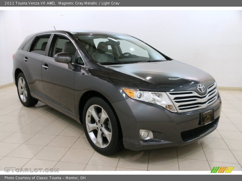 Magnetic Gray Metallic / Light Gray 2011 Toyota Venza V6 AWD