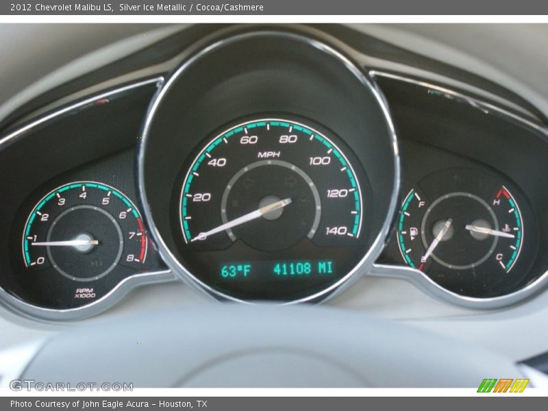 Silver Ice Metallic / Cocoa/Cashmere 2012 Chevrolet Malibu LS