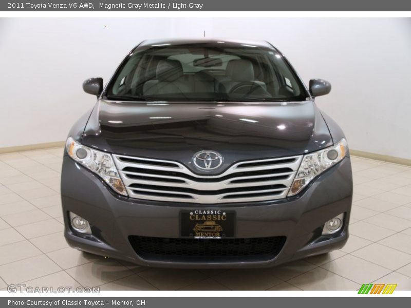 Magnetic Gray Metallic / Light Gray 2011 Toyota Venza V6 AWD