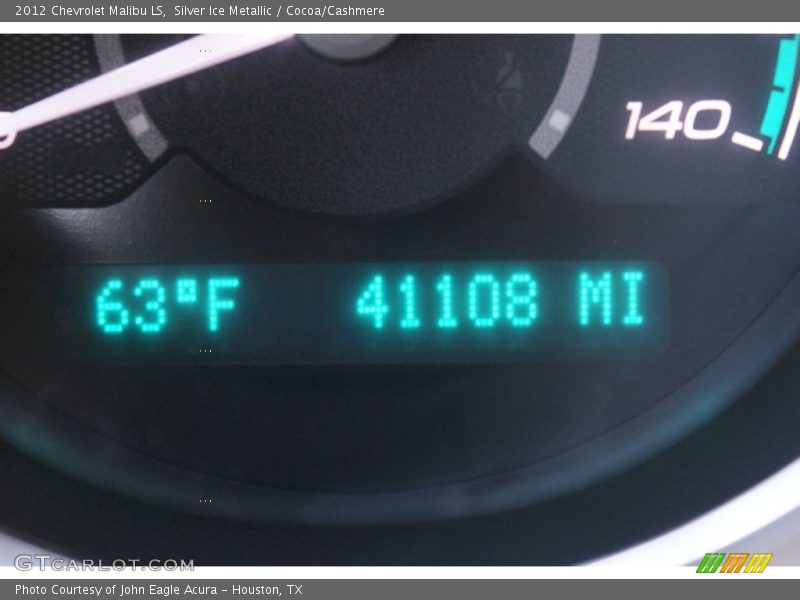 Silver Ice Metallic / Cocoa/Cashmere 2012 Chevrolet Malibu LS