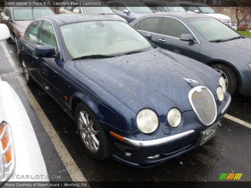 Sapphire Blue / Cashmere 2000 Jaguar S-Type 4.0
