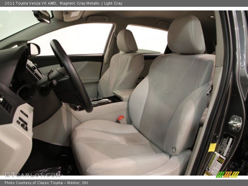 Magnetic Gray Metallic / Light Gray 2011 Toyota Venza V6 AWD