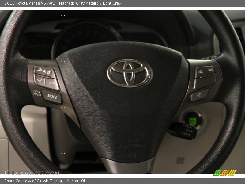 Magnetic Gray Metallic / Light Gray 2011 Toyota Venza V6 AWD