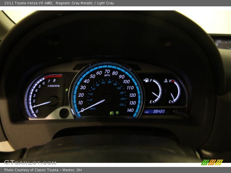 Magnetic Gray Metallic / Light Gray 2011 Toyota Venza V6 AWD