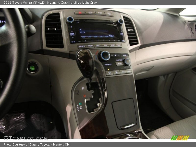 Magnetic Gray Metallic / Light Gray 2011 Toyota Venza V6 AWD