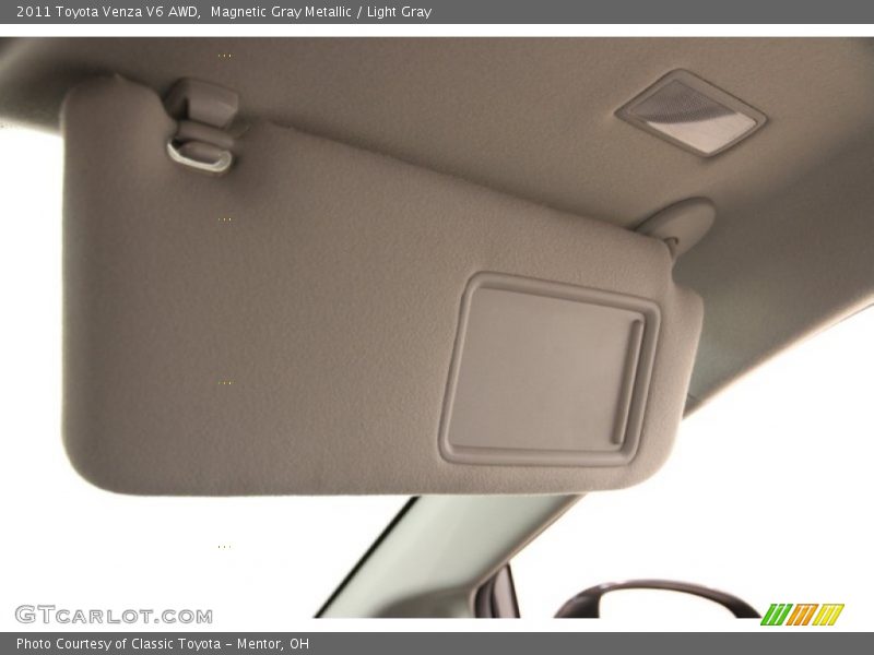 Magnetic Gray Metallic / Light Gray 2011 Toyota Venza V6 AWD