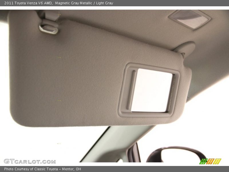 Magnetic Gray Metallic / Light Gray 2011 Toyota Venza V6 AWD