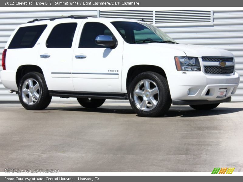 Summit White / Light Cashmere/Dark Cashmere 2012 Chevrolet Tahoe LTZ