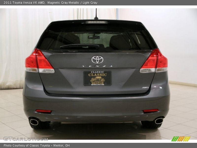 Magnetic Gray Metallic / Light Gray 2011 Toyota Venza V6 AWD