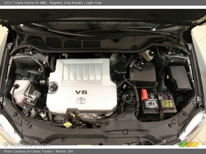 Magnetic Gray Metallic / Light Gray 2011 Toyota Venza V6 AWD