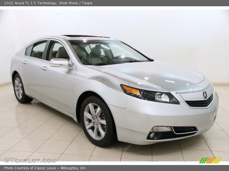 Silver Moon / Taupe 2012 Acura TL 3.5 Technology