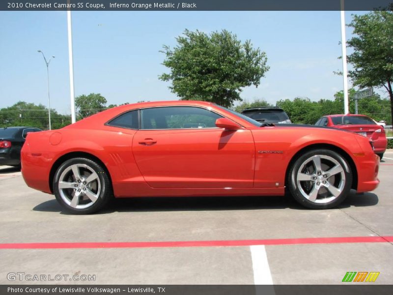 Inferno Orange Metallic / Black 2010 Chevrolet Camaro SS Coupe