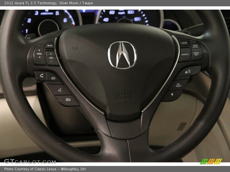 Silver Moon / Taupe 2012 Acura TL 3.5 Technology