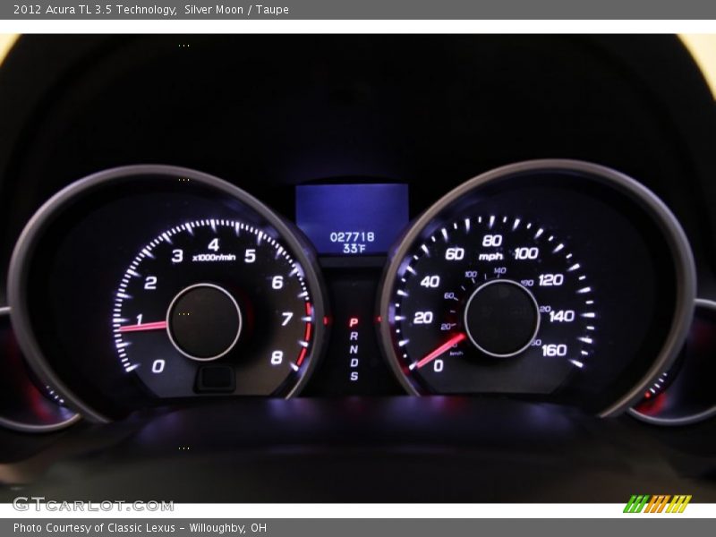 Silver Moon / Taupe 2012 Acura TL 3.5 Technology