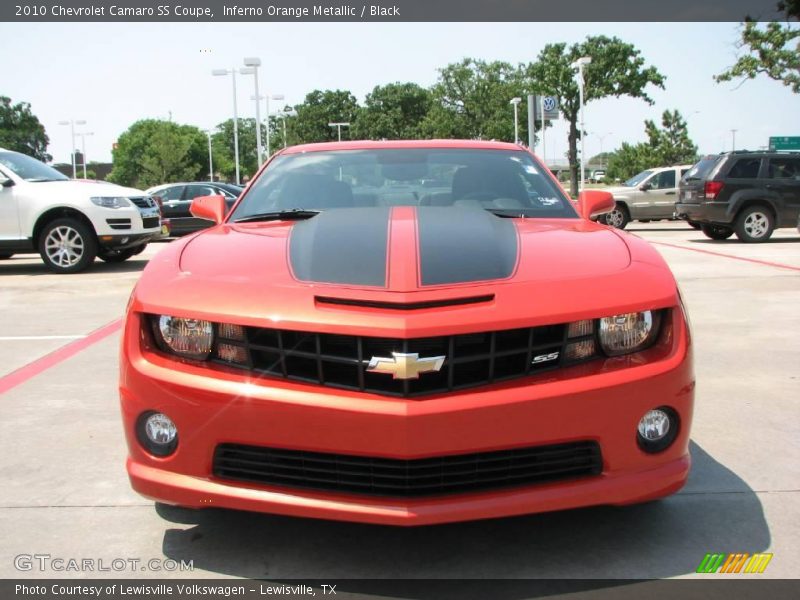 Inferno Orange Metallic / Black 2010 Chevrolet Camaro SS Coupe