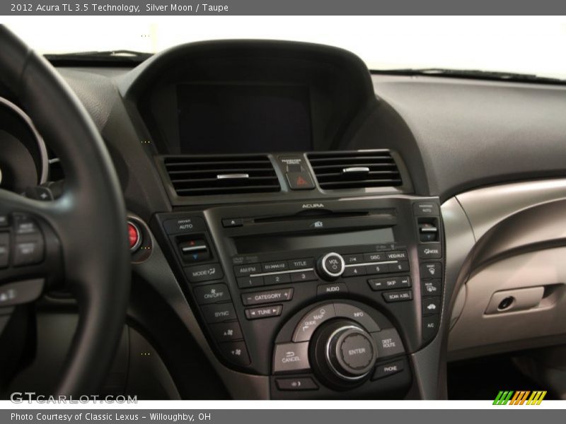 Silver Moon / Taupe 2012 Acura TL 3.5 Technology