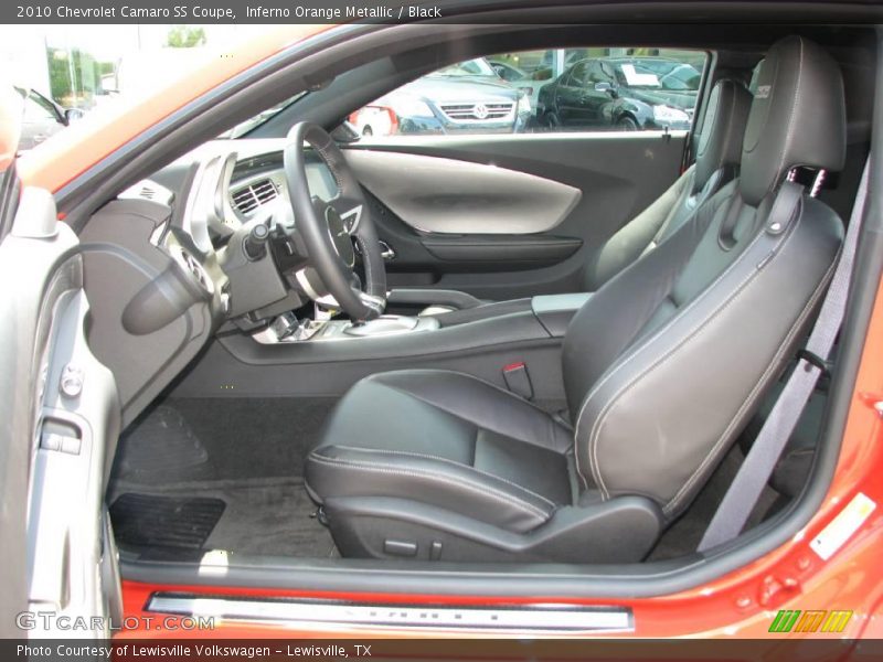 Inferno Orange Metallic / Black 2010 Chevrolet Camaro SS Coupe