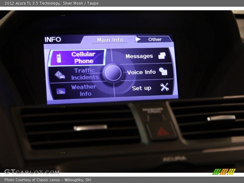 Silver Moon / Taupe 2012 Acura TL 3.5 Technology
