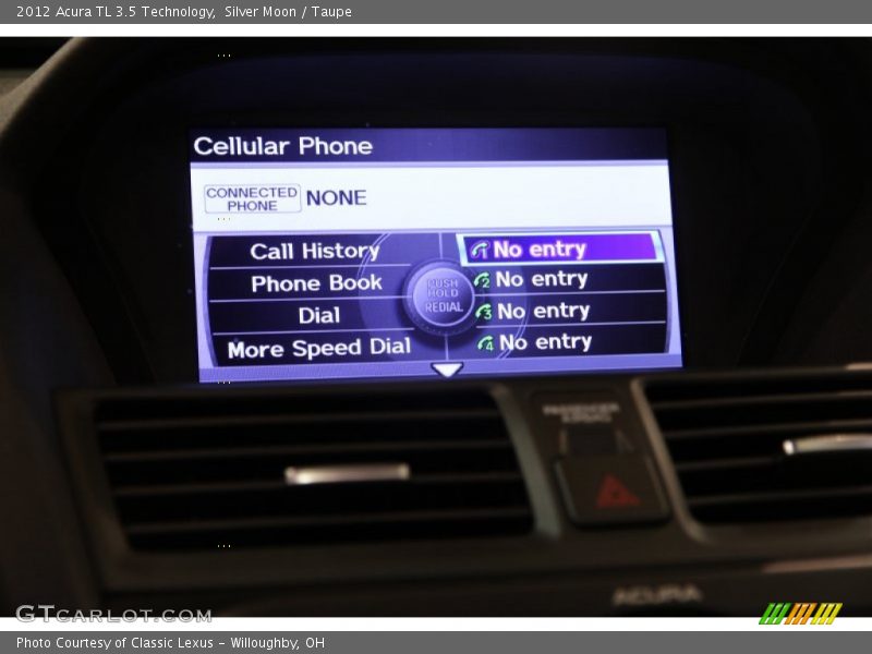 Silver Moon / Taupe 2012 Acura TL 3.5 Technology