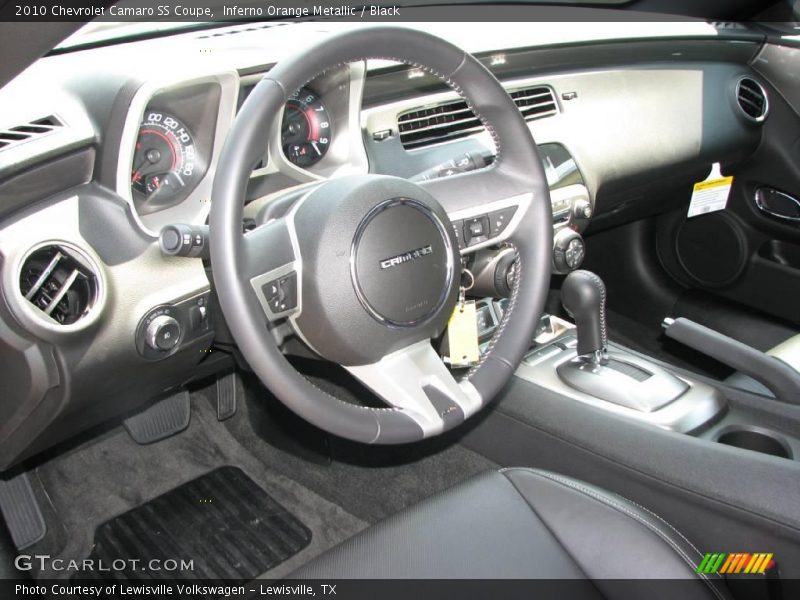 Inferno Orange Metallic / Black 2010 Chevrolet Camaro SS Coupe