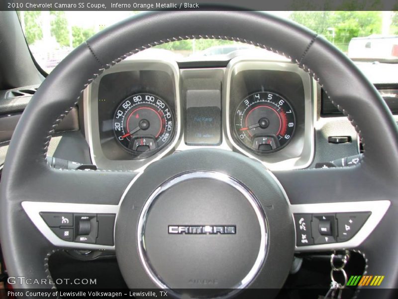 Inferno Orange Metallic / Black 2010 Chevrolet Camaro SS Coupe