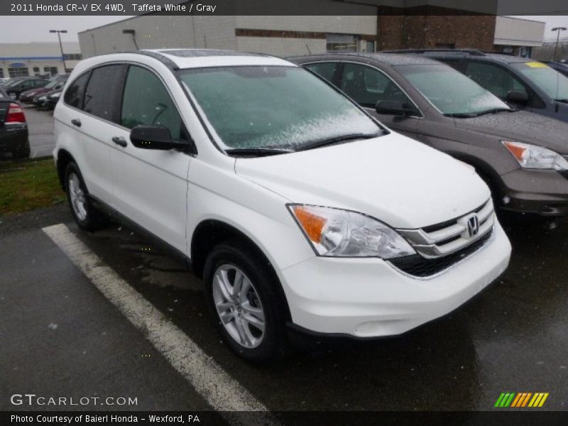 Taffeta White / Gray 2011 Honda CR-V EX 4WD