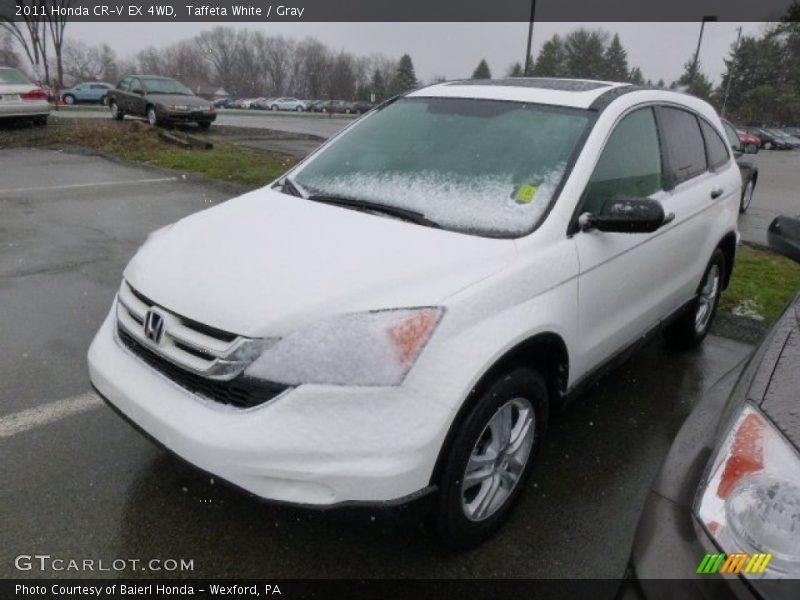Taffeta White / Gray 2011 Honda CR-V EX 4WD