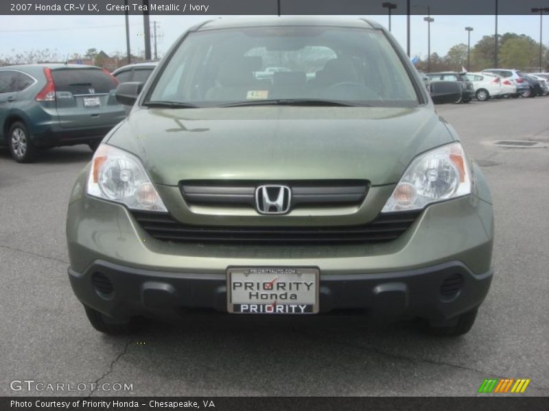 Green Tea Metallic / Ivory 2007 Honda CR-V LX