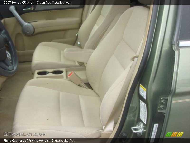 Green Tea Metallic / Ivory 2007 Honda CR-V LX