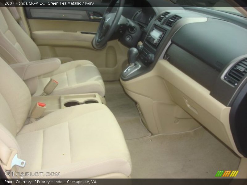 Green Tea Metallic / Ivory 2007 Honda CR-V LX