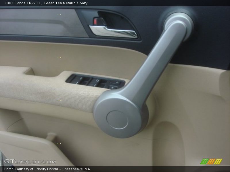 Green Tea Metallic / Ivory 2007 Honda CR-V LX